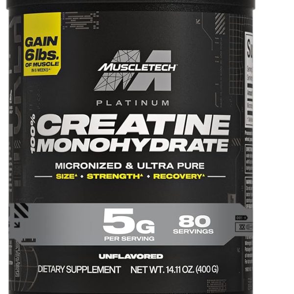 MuscleTech Creatine Monohydrate Powder, Platinum Pure - Unflavored